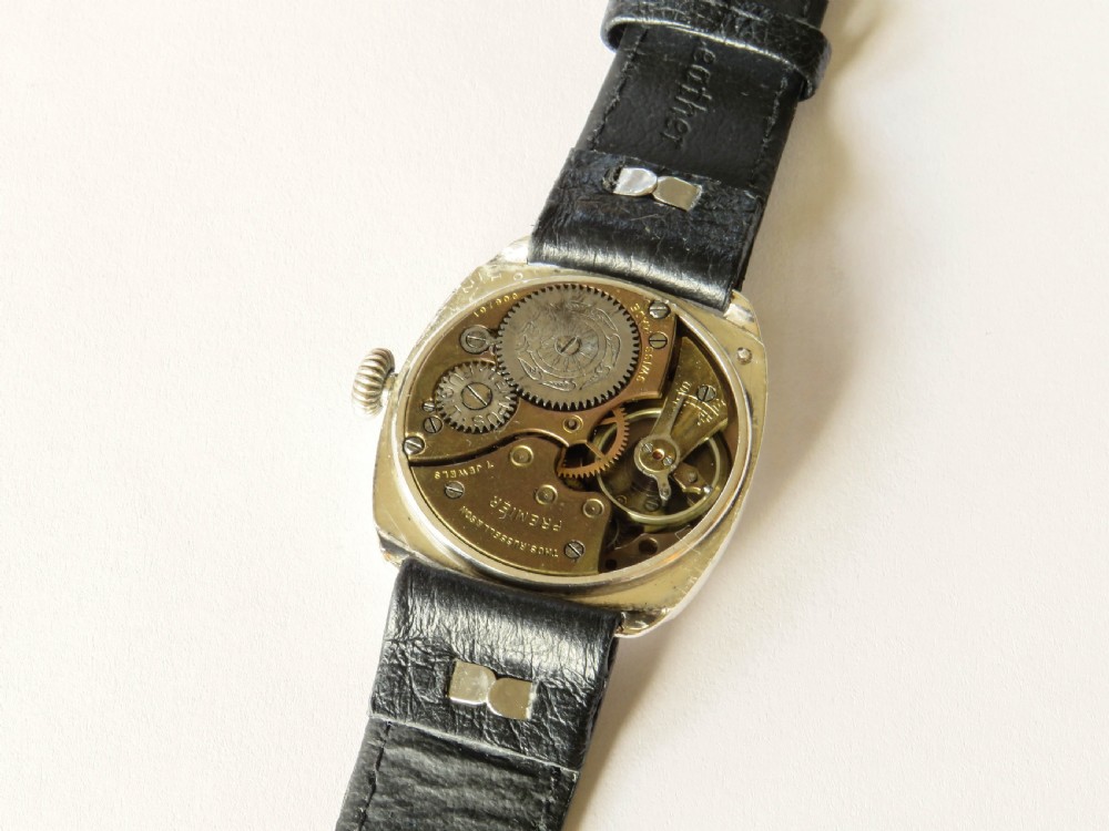 Gents silver Thomas Russell Premier wrist watch, 1935 View III