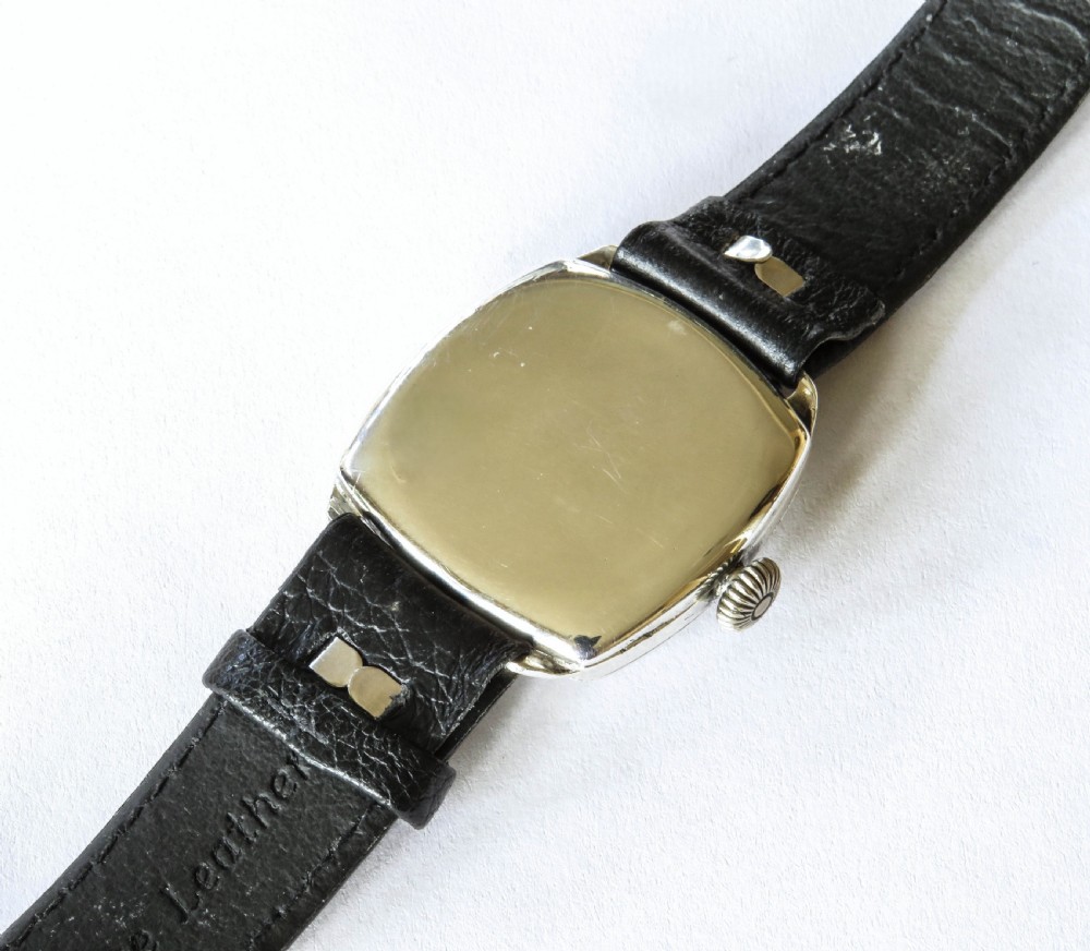 Gents silver Thomas Russell Premier wrist watch, 1935 View IV