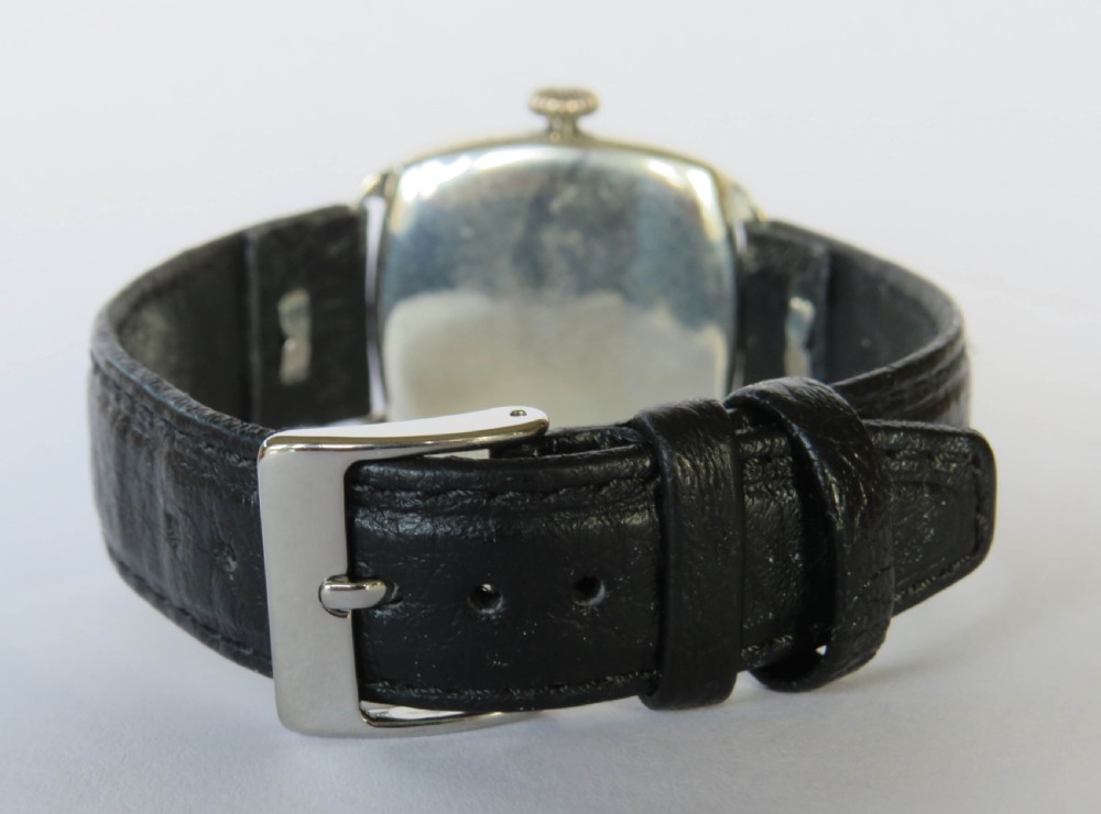 Gents silver Thomas Russell Premier wrist watch, 1935 View V