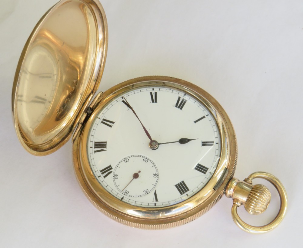 Antique Omega full hunter pocket watch, 1912 View II