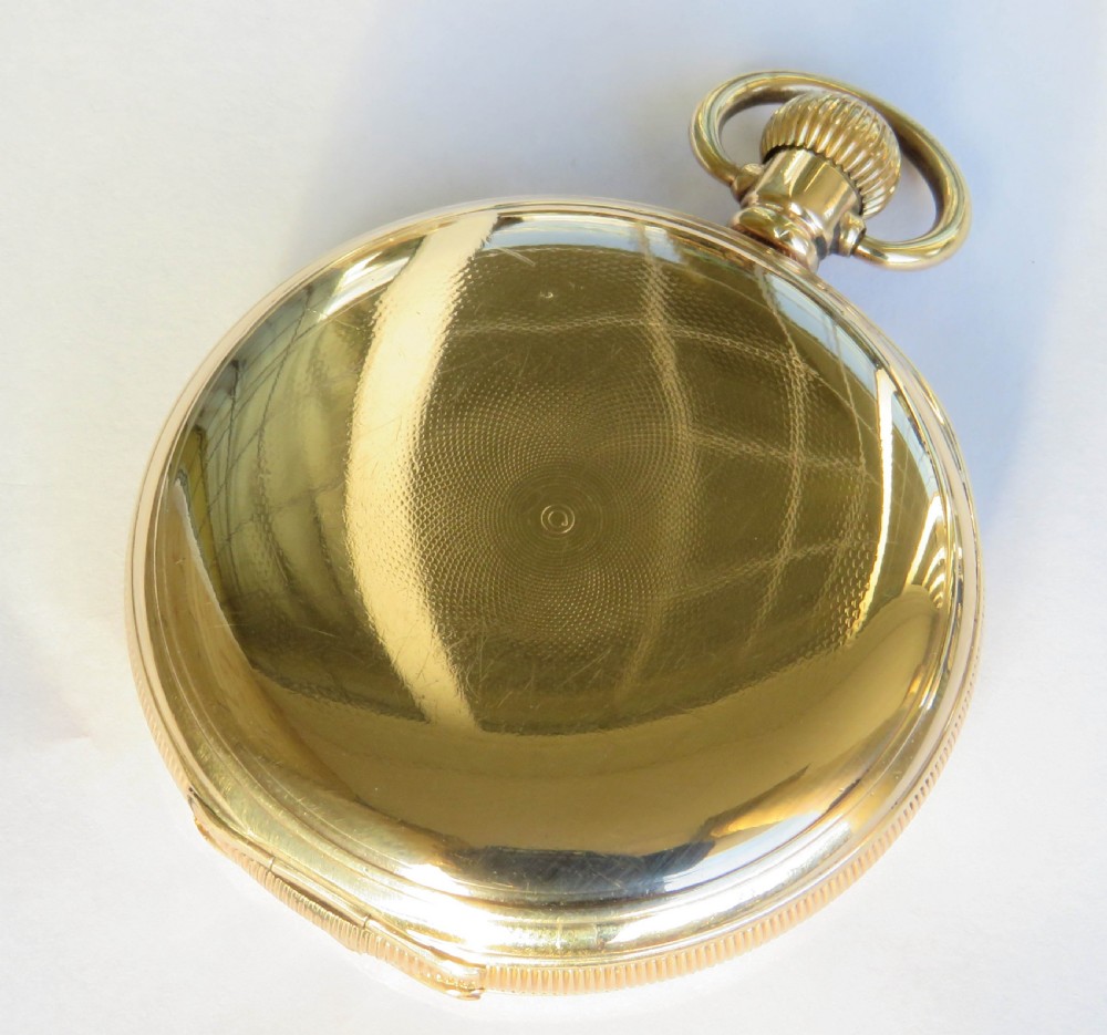 Antique Omega full hunter pocket watch, 1912 View VI