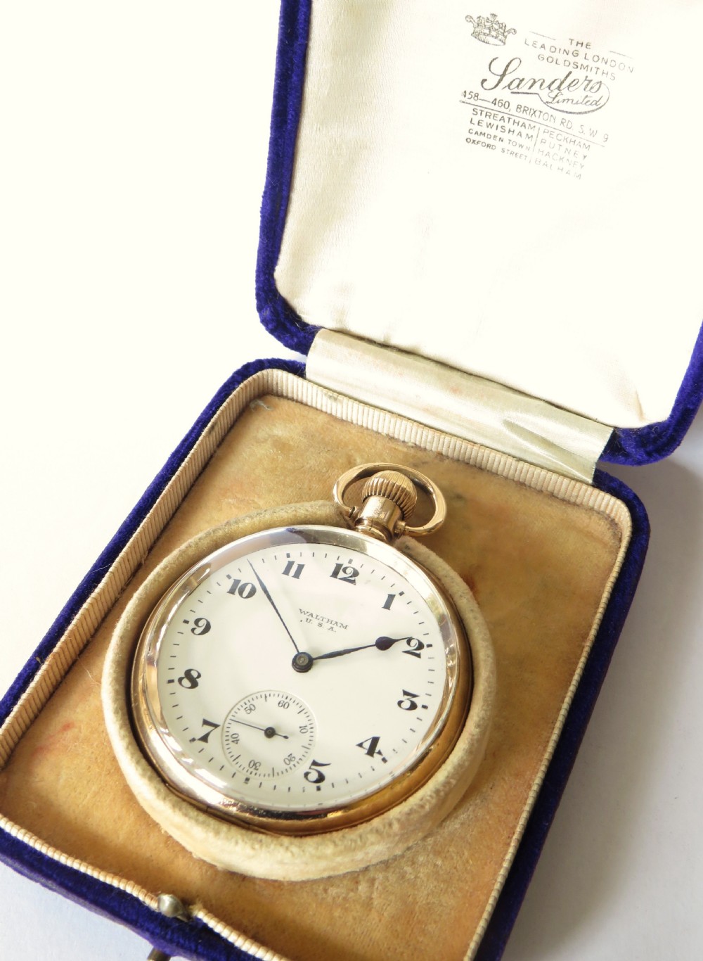 Antique 1913 Waltham Marquis pocket watch View II