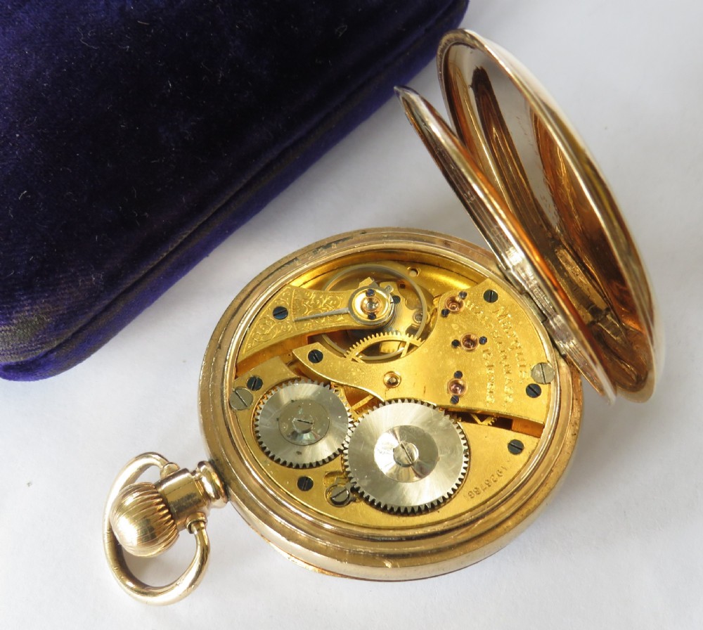 Antique 1913 Waltham Marquis pocket watch View III