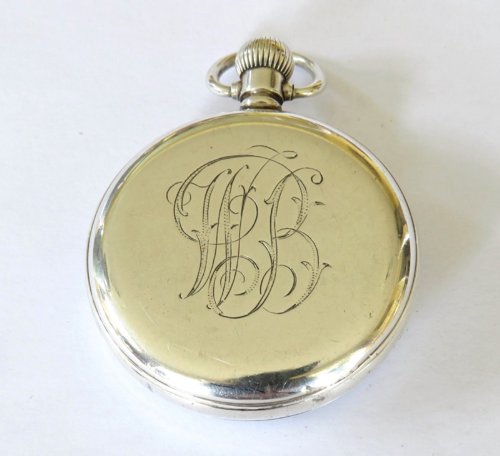 1915 silver Invar pocket watch, 2oz case View IV