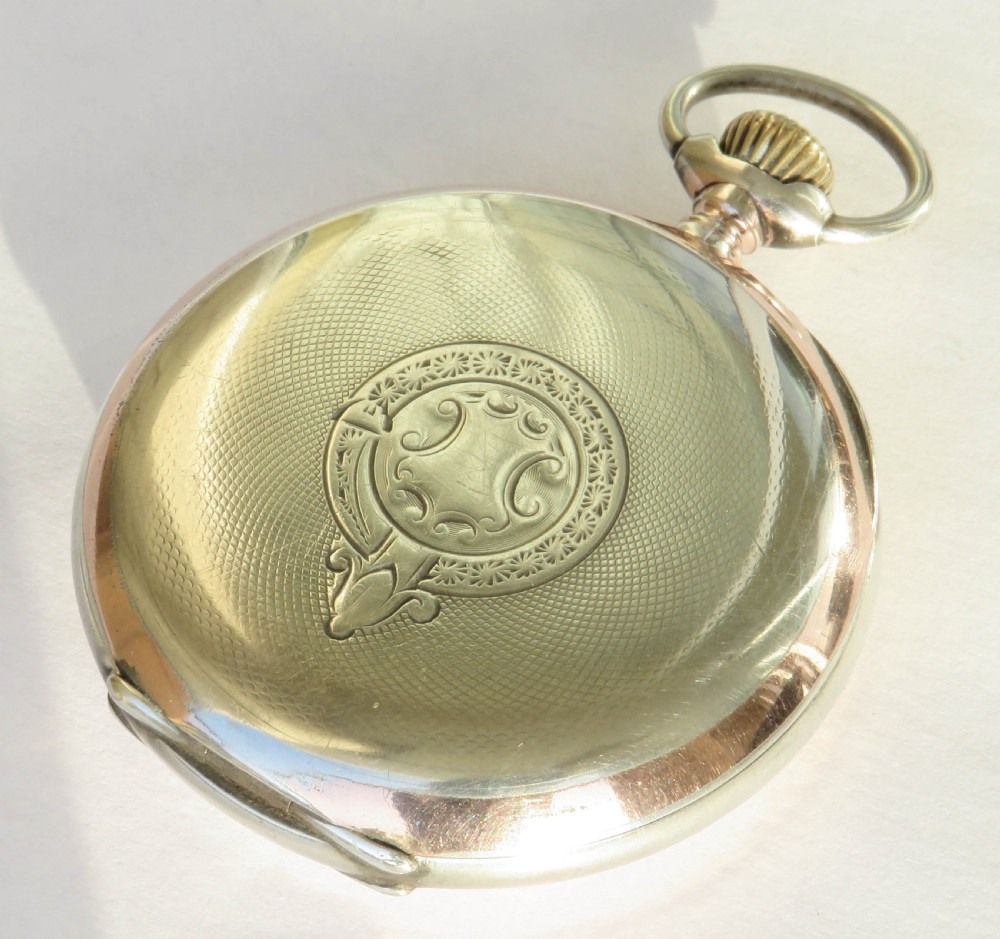 Antique silver Omega pocket watch View VI