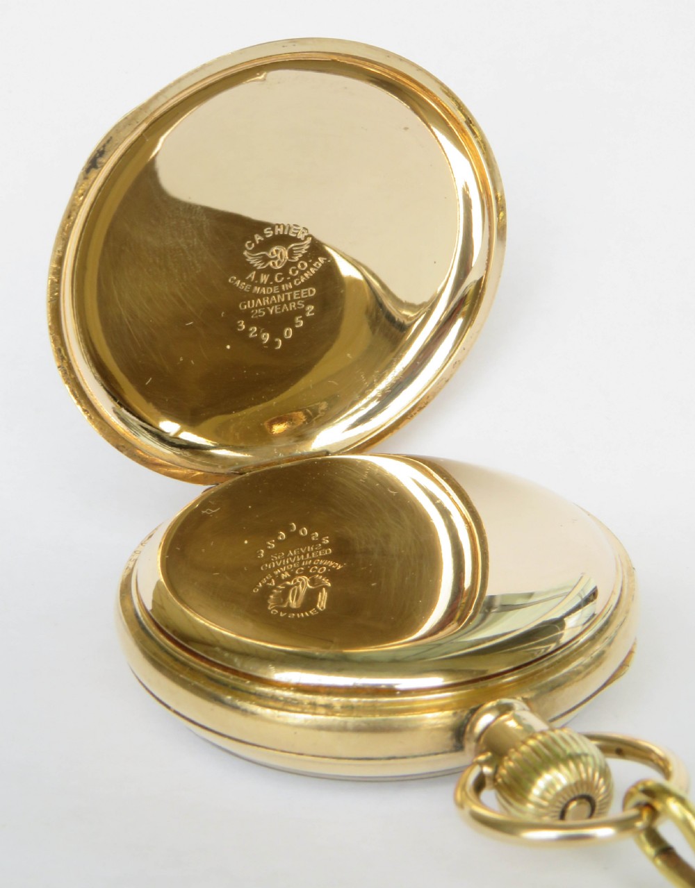 Antique Record pocket watch and albert chain View III