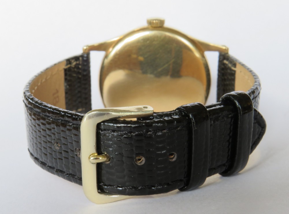 Gents 9ct gold Omega wrist watch, 1944 View IV