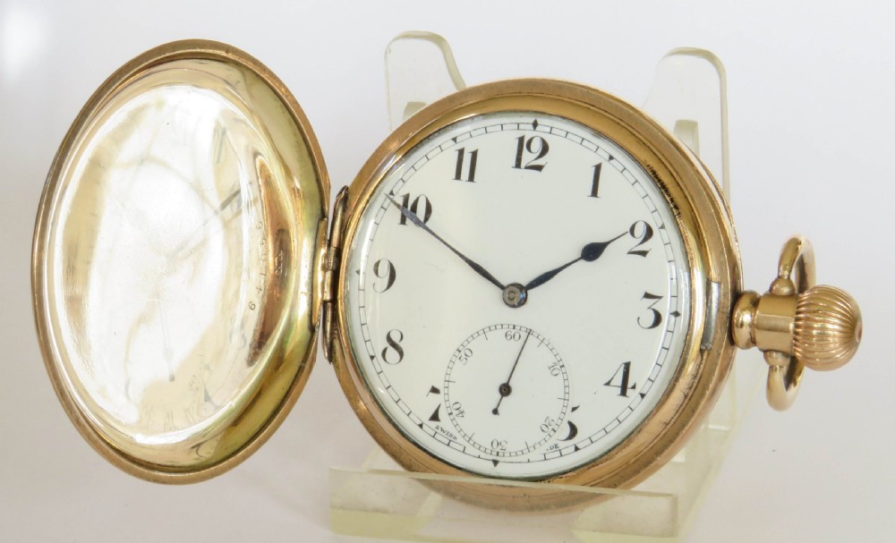 1930s Selezi full hunter pocket watch