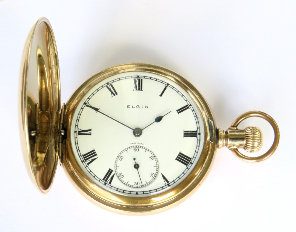 Elgin full hunter pocket watch, 1923