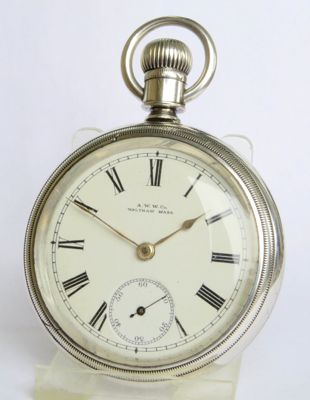 Antique silver Waltham pocket watch, 1900