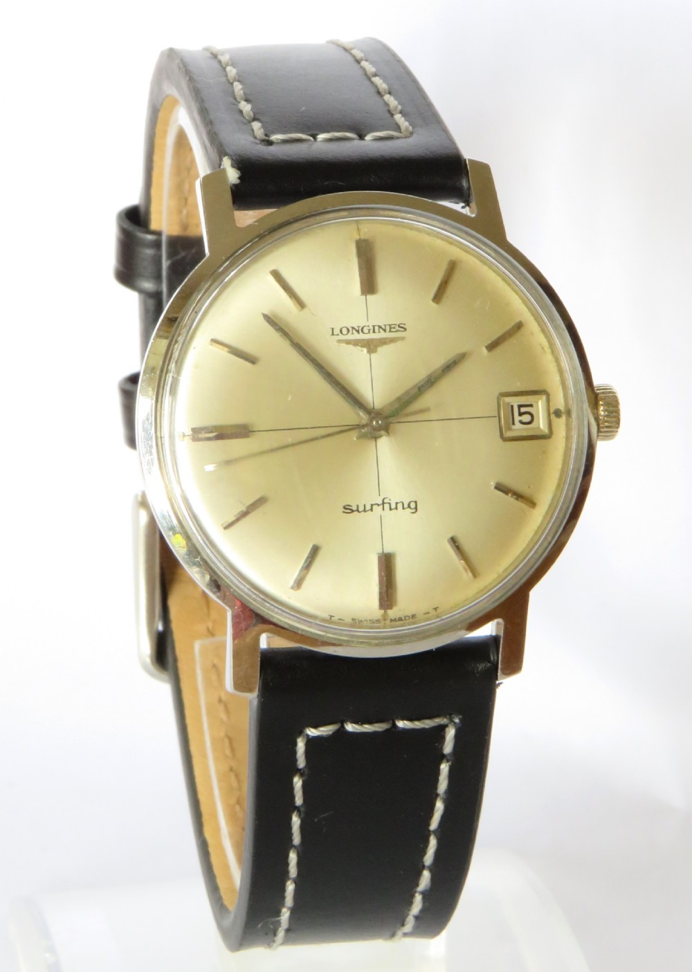 Gents Longines Surfing wrist watch, 1966 View II