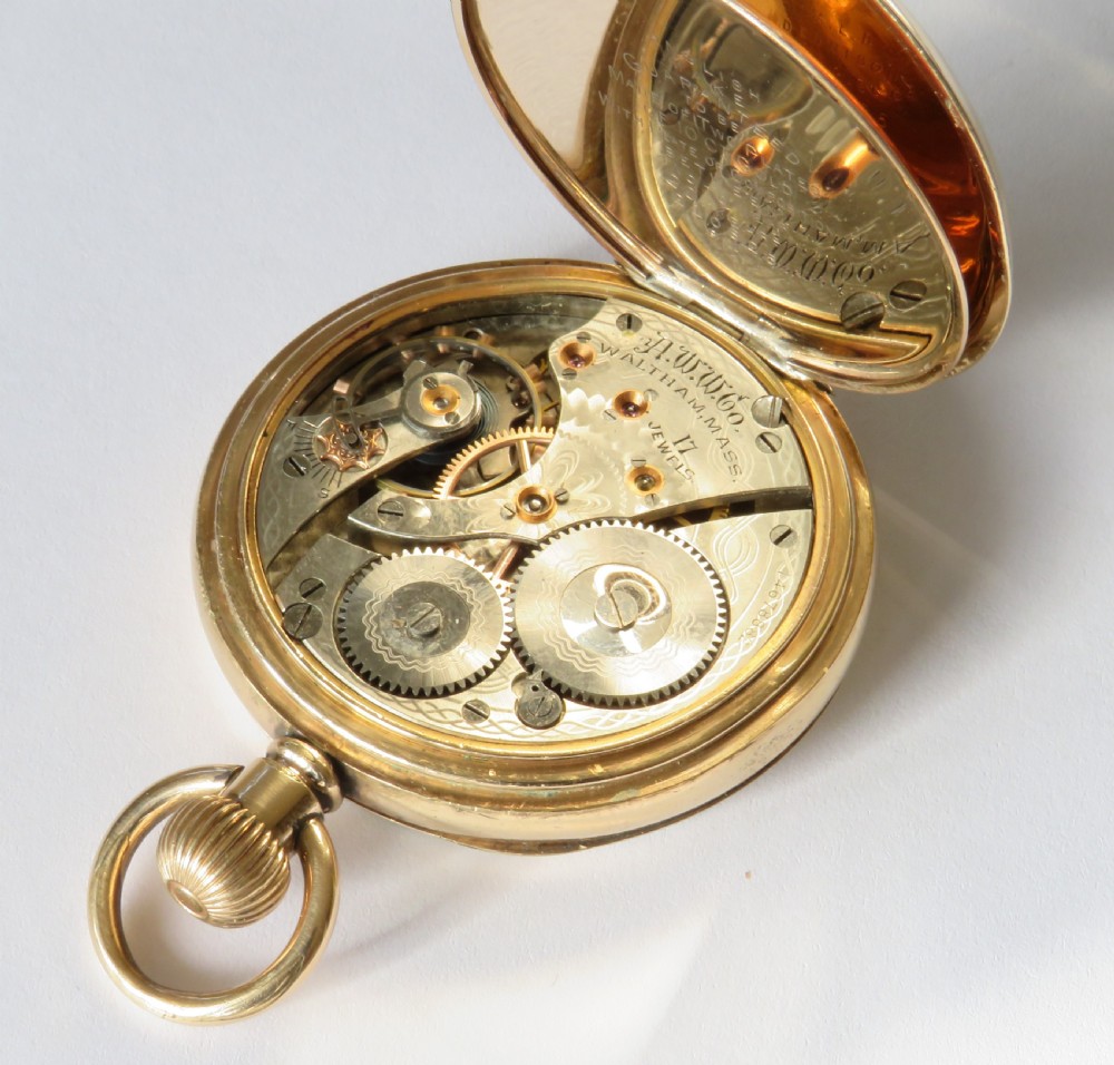 Antique Waltham pocket watch, 1906 View V