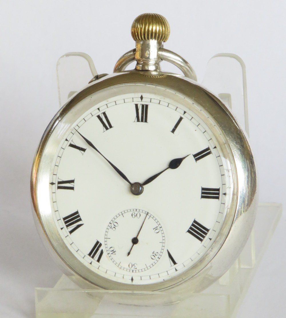 Antique Stauffer & Co IWC silver pocket watch