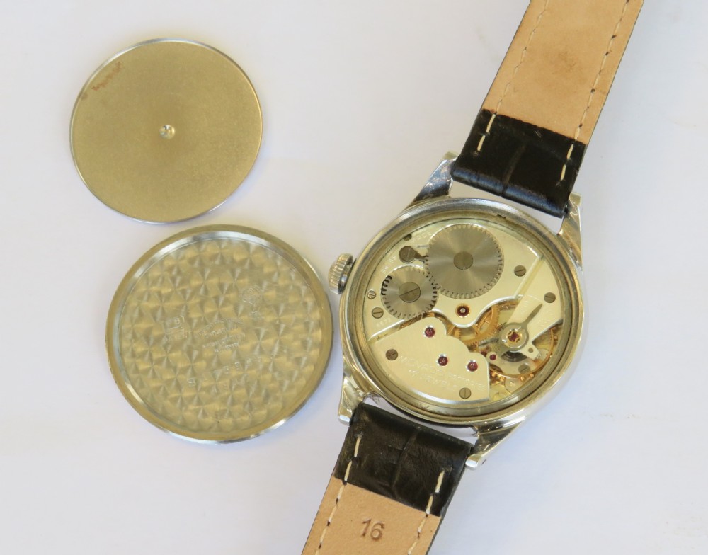 Gents 1950s Movado wrist watch View III