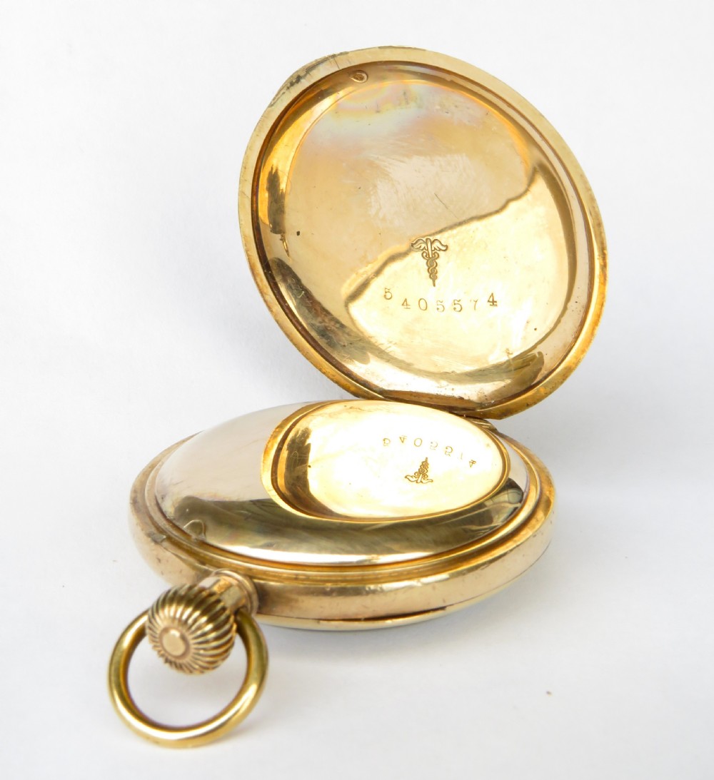 Small antique Omega pocket watch, c1910s View III