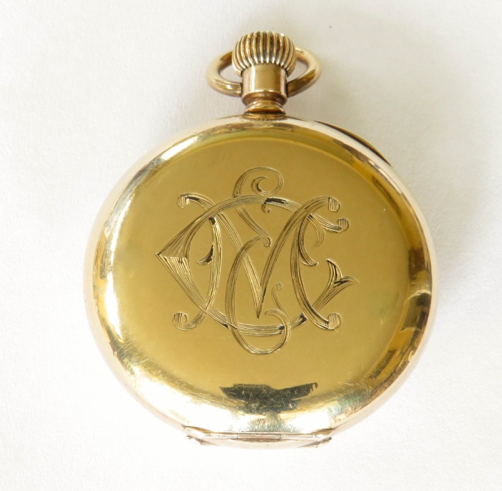 Small antique Omega pocket watch, c1910s View V