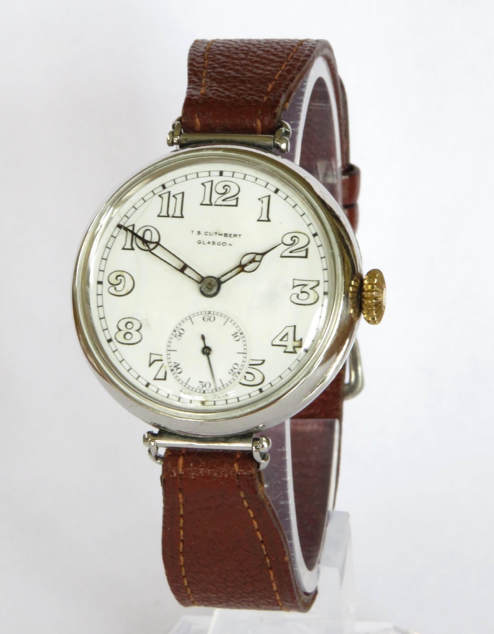 Antique silver Longines wrist watch, 1928