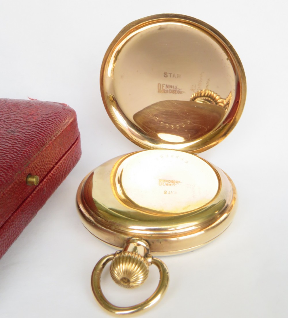 Antique J W Benson pocket watch and box View III
