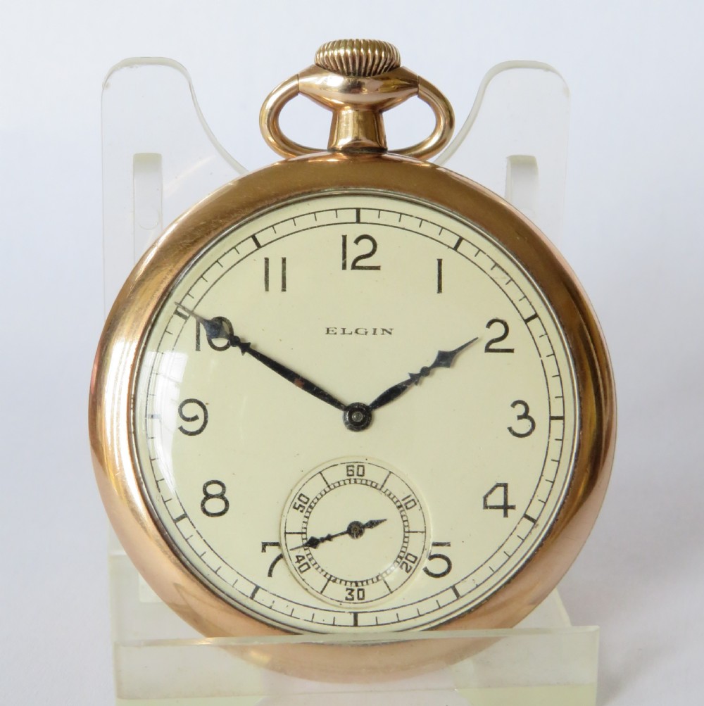 Antique Elgin pocket watch, 1924 View II