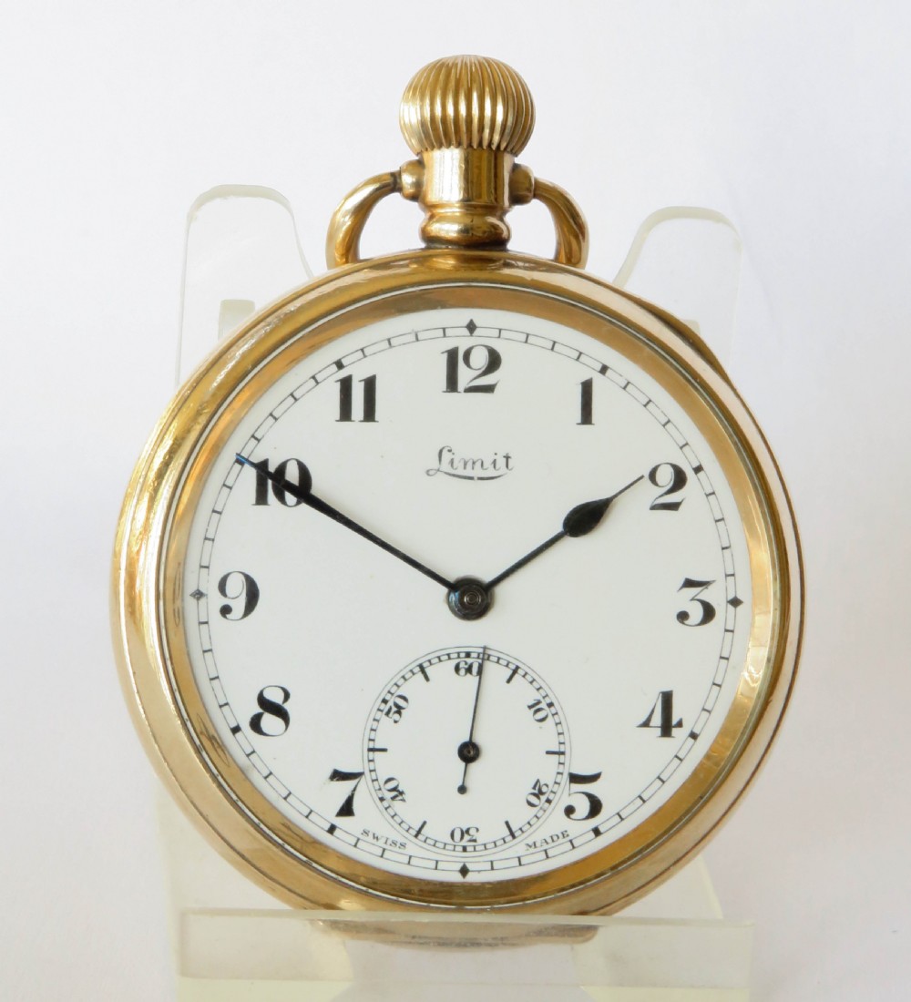 1920s Limit pocket watch and antique rosewood box View IV