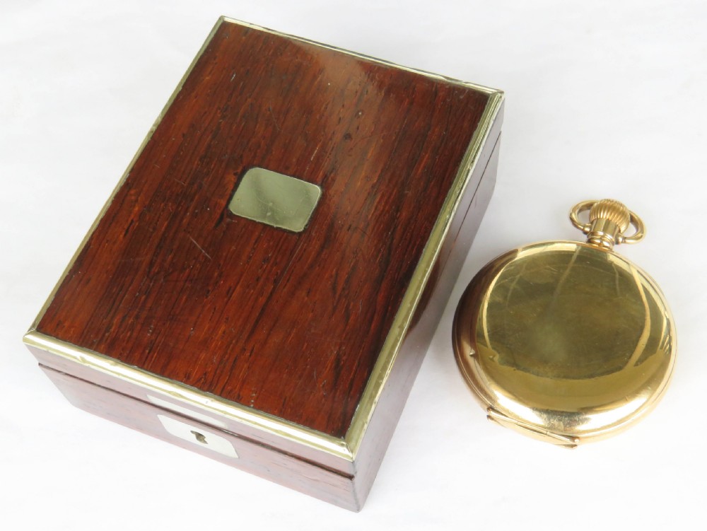 1920s Limit pocket watch and antique rosewood box View VII