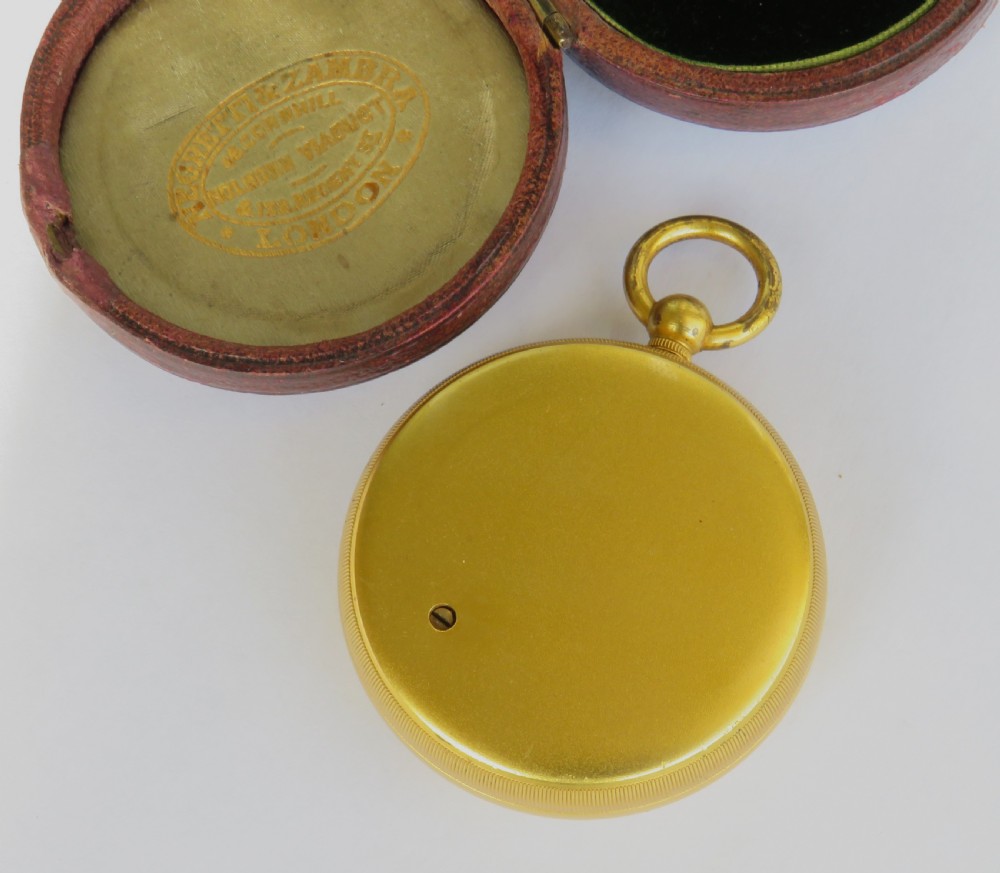 Antique Negretti & Zambra compensated pocket barometer altimeter View III