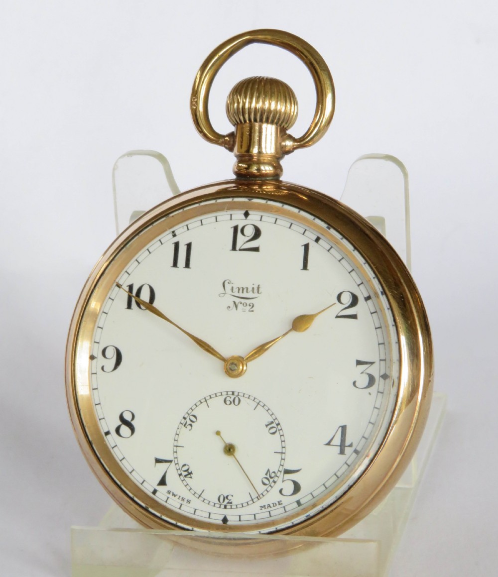 1930s Limit No 2 pocket watch and chain View III