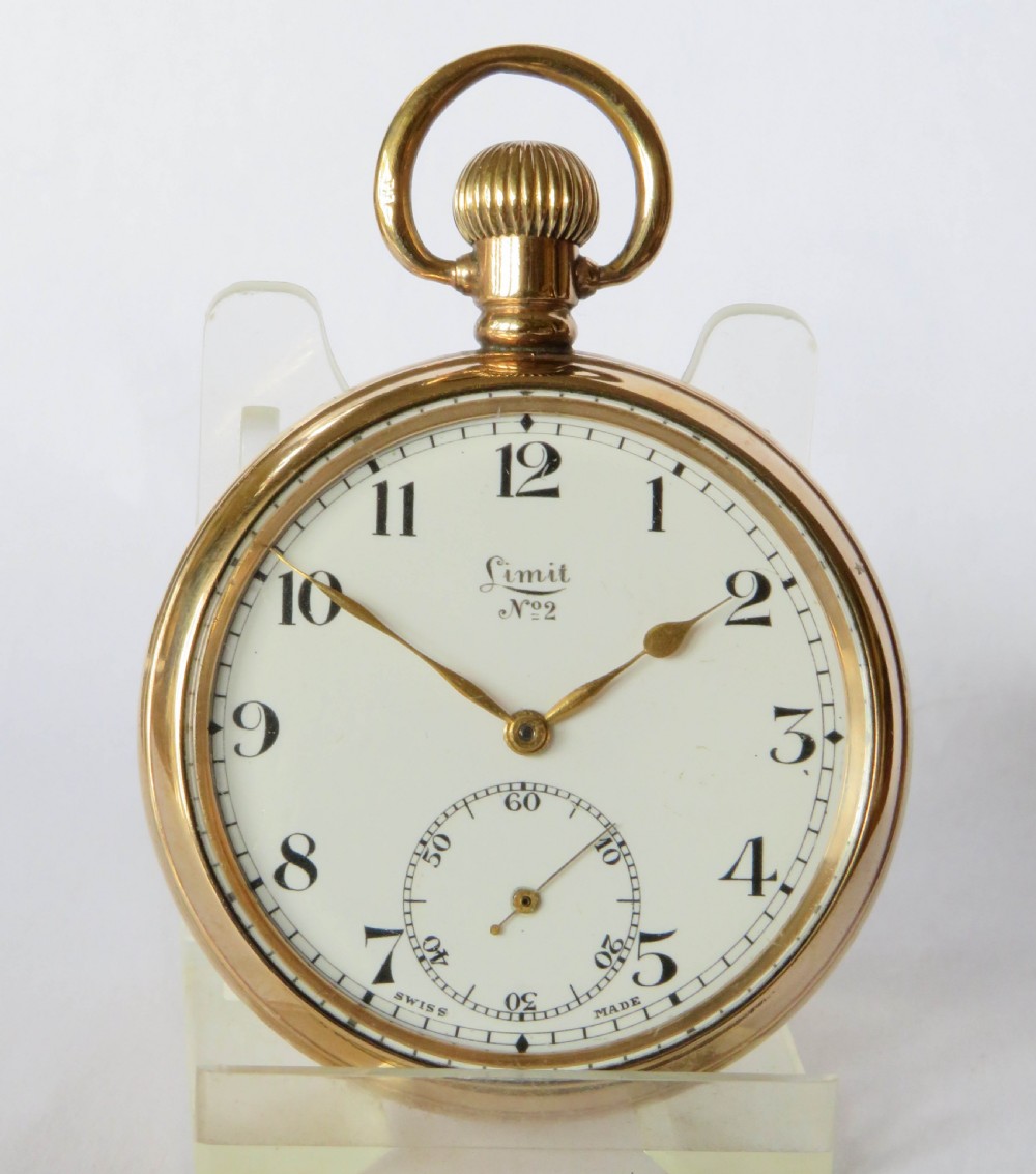 1930s Limit No 2 pocket watch and chain View IV