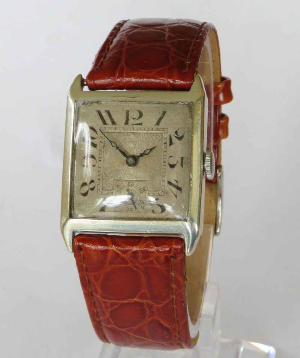 Gents 1926 silver wrist watch