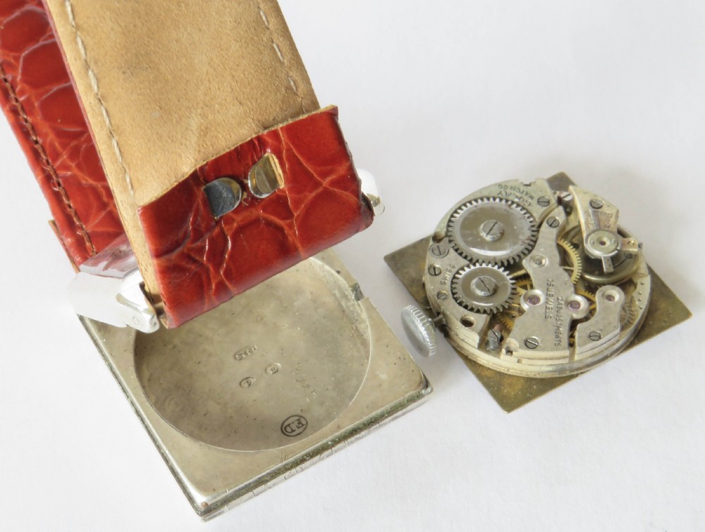 Gents 1926 silver wrist watch View III