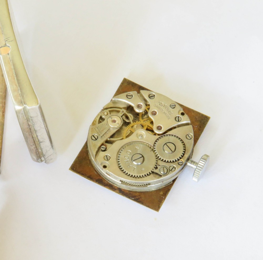 Gents 1929 silver Lanco wrist watch View III