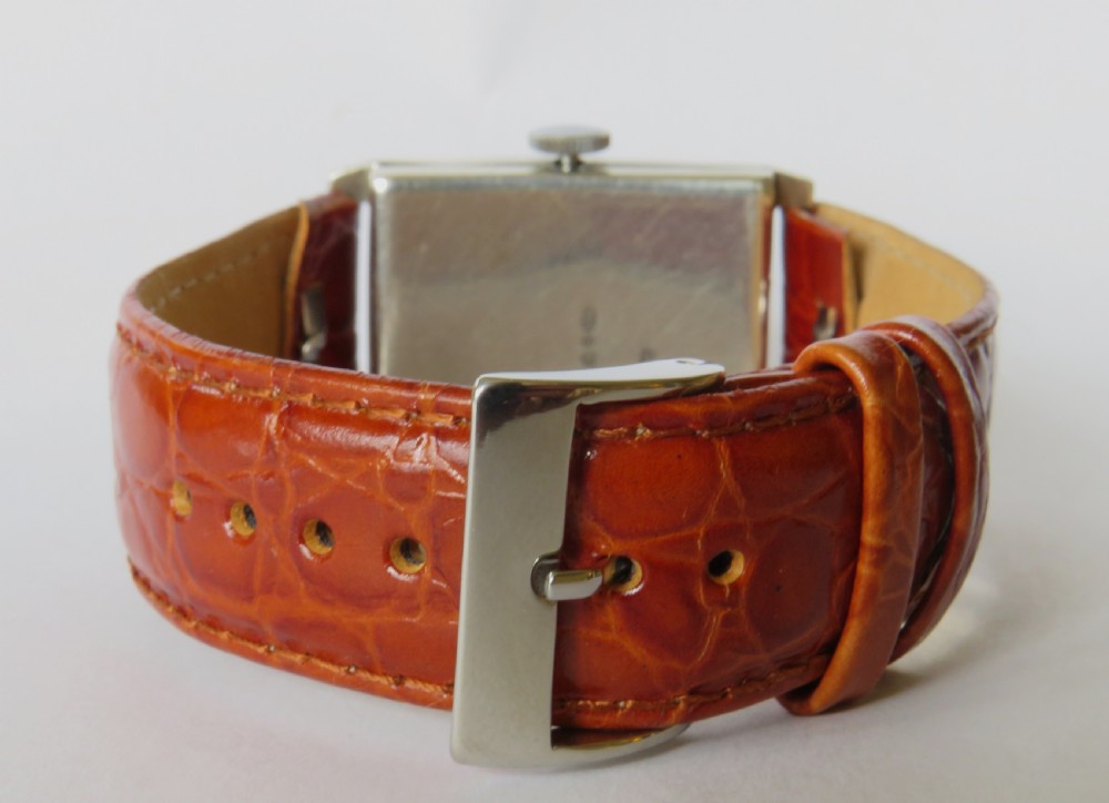 Gents 1929 silver Lanco wrist watch View IV