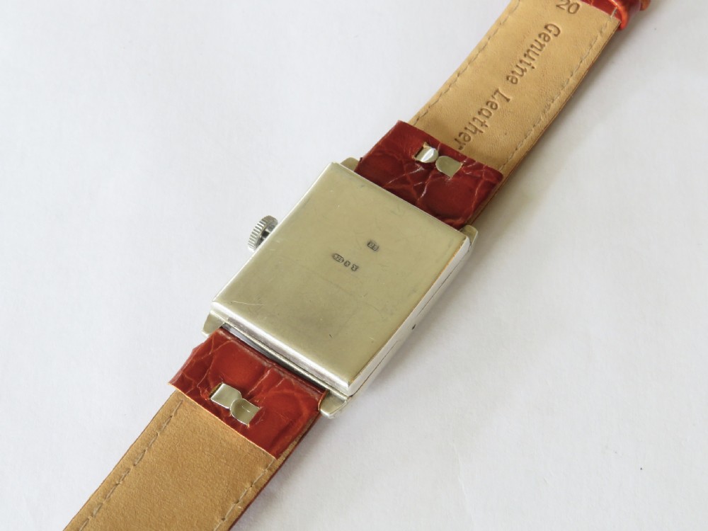 Gents 1929 silver Lanco wrist watch View V