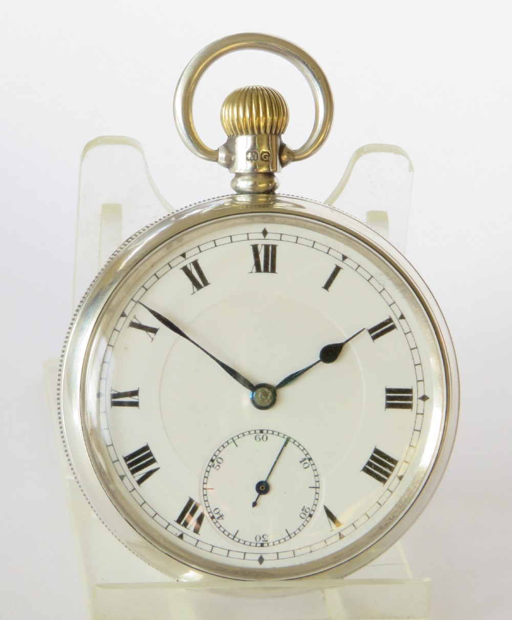 Swiss silver Pluto pocket watch, 1931 View II