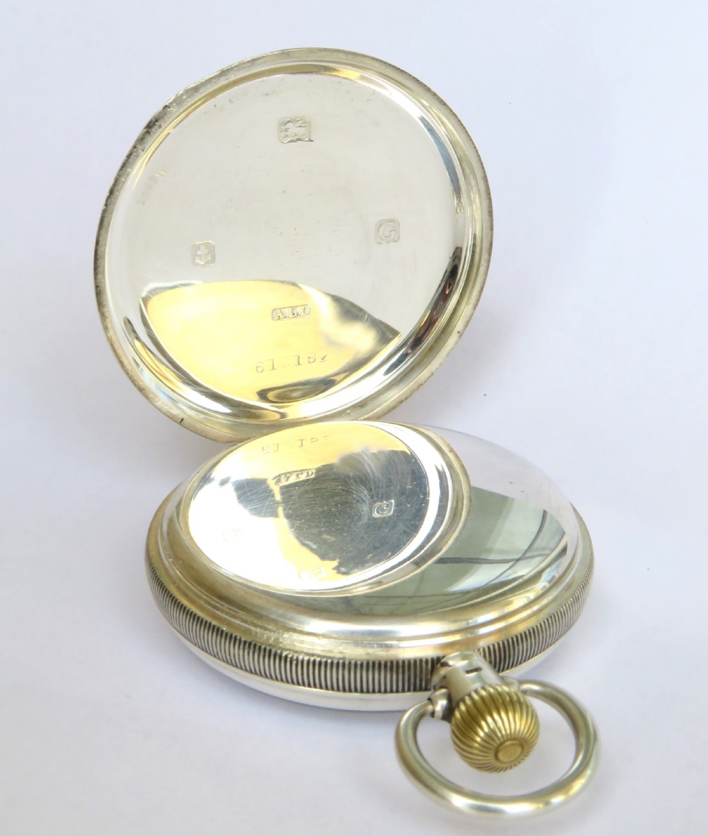 Swiss silver Pluto pocket watch, 1931 View III