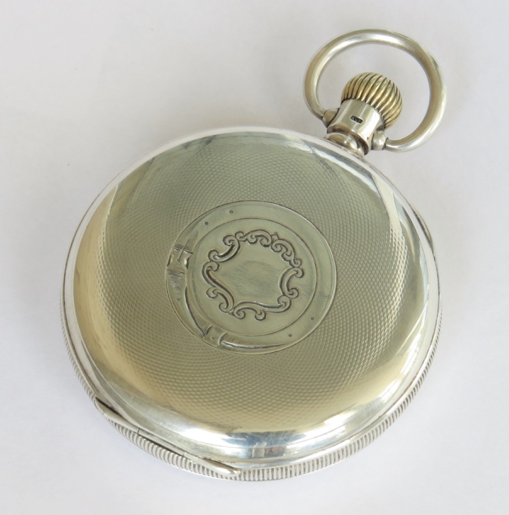Swiss silver Pluto pocket watch, 1931 View V