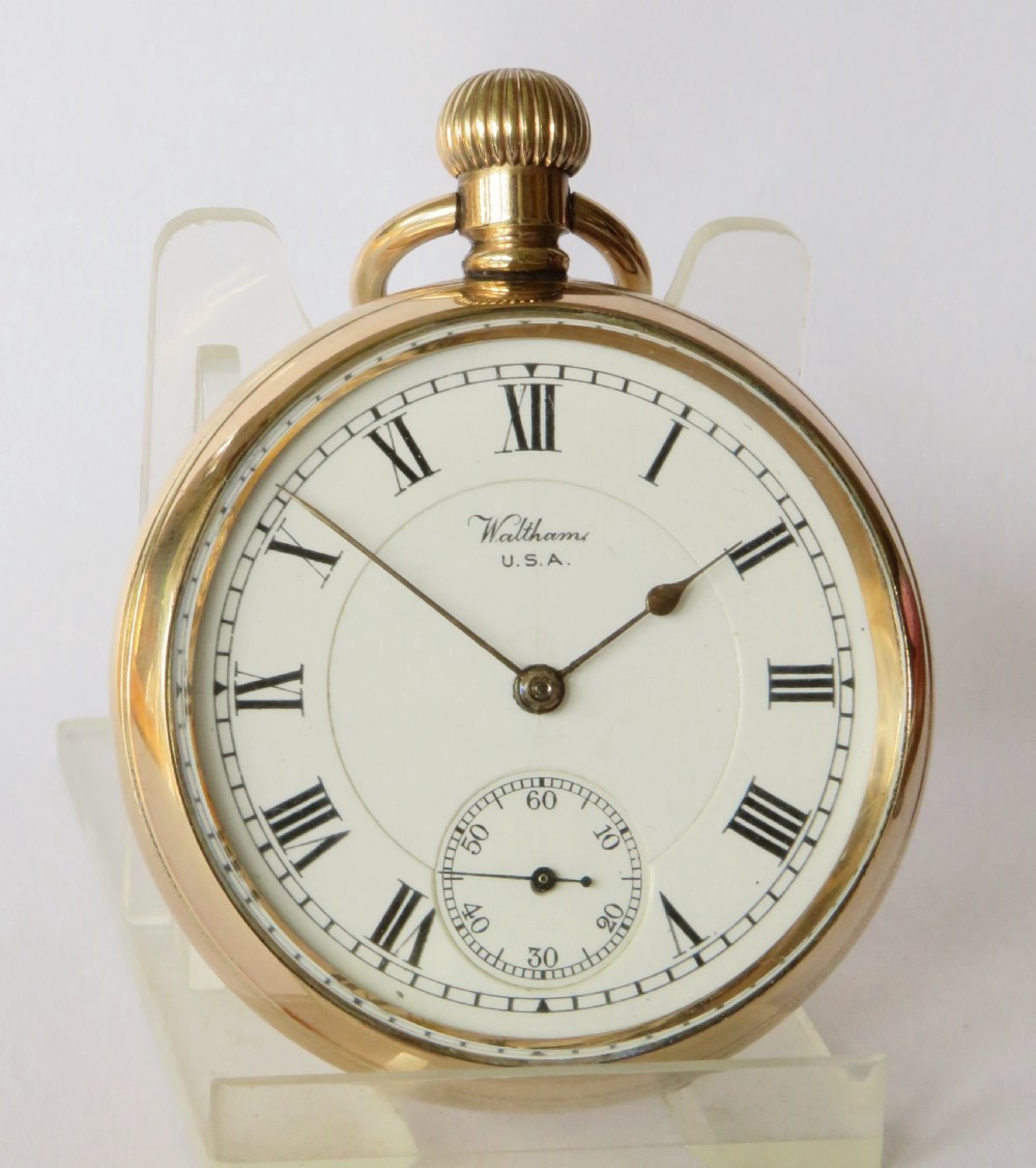 Antique Waltham Traveler pocket watch, 1902 View II