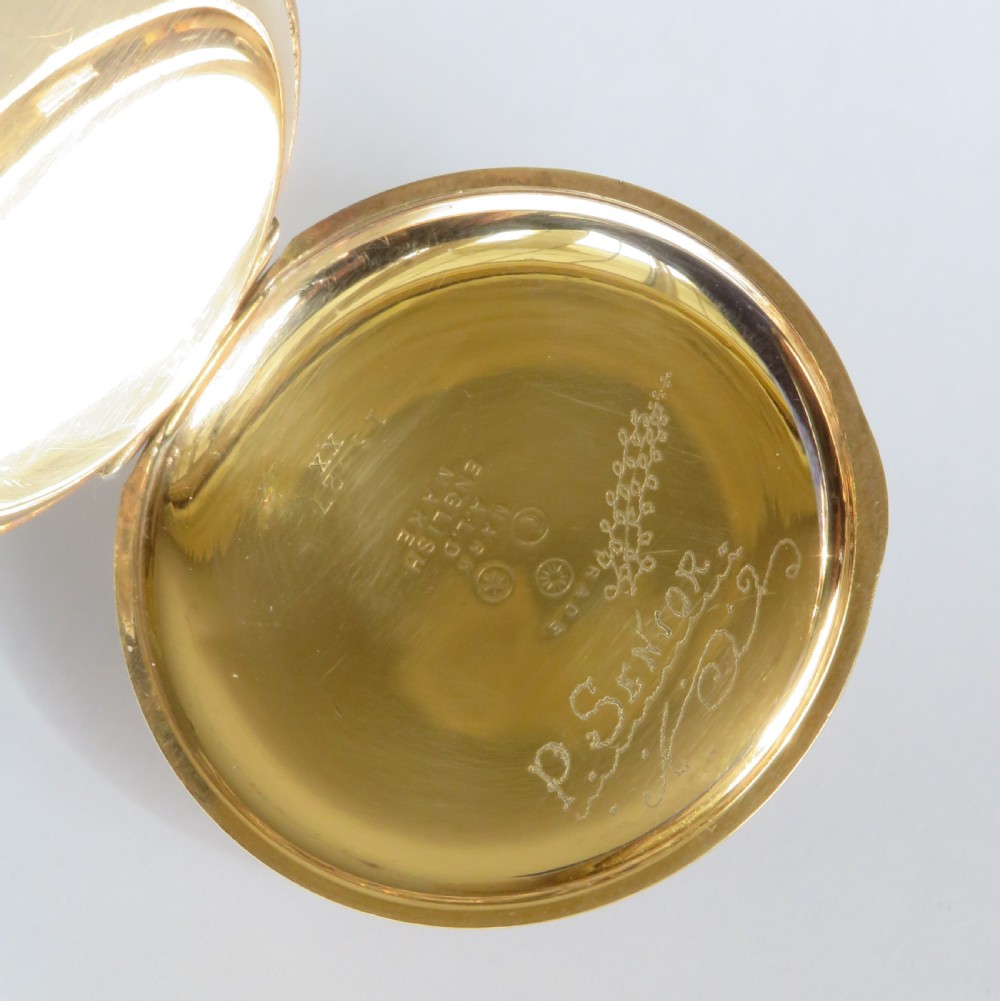 Antique Waltham Traveler pocket watch, 1902 View V