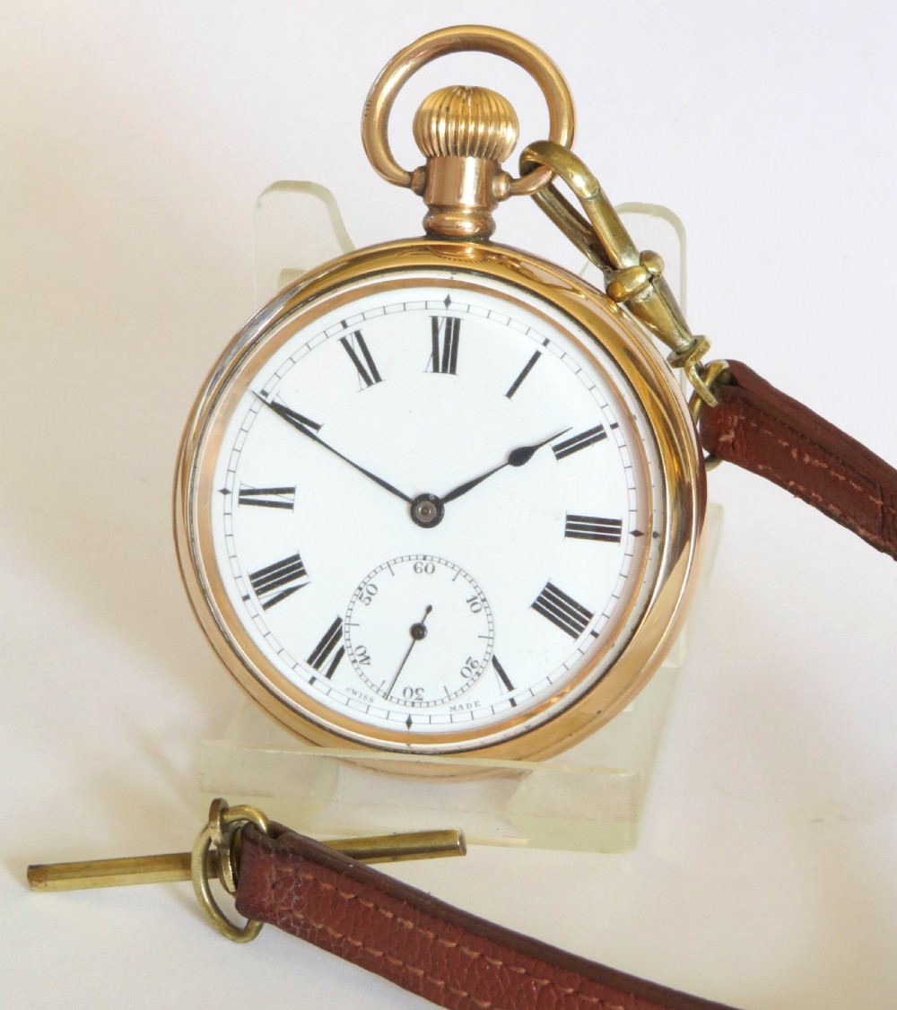 1930s Visible pocket watch and albert