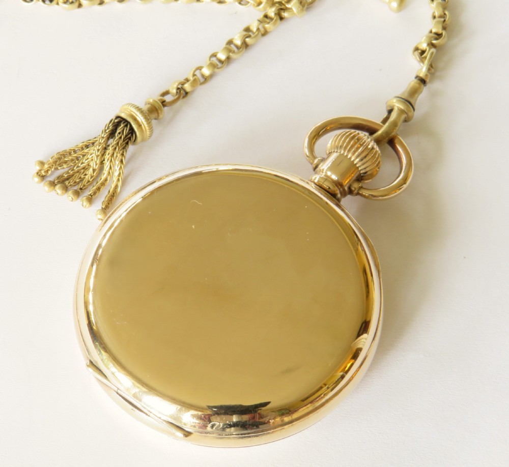1930s Visible pocket watch and chain View V