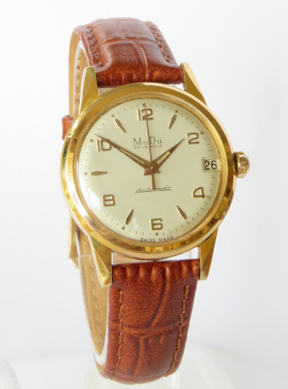 Gents 1950s MuDu automatic wrist watch View II