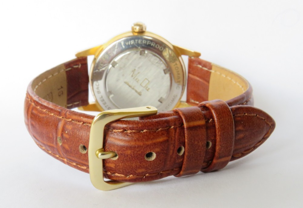 Gents 1950s MuDu automatic wrist watch View V