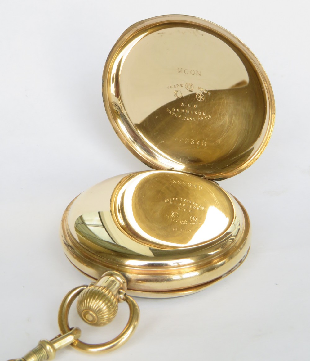 Antique Vertex pocket watch and chain View III