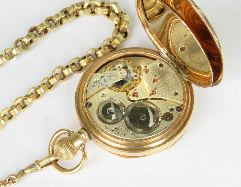 Antique Vertex pocket watch and chain View IV