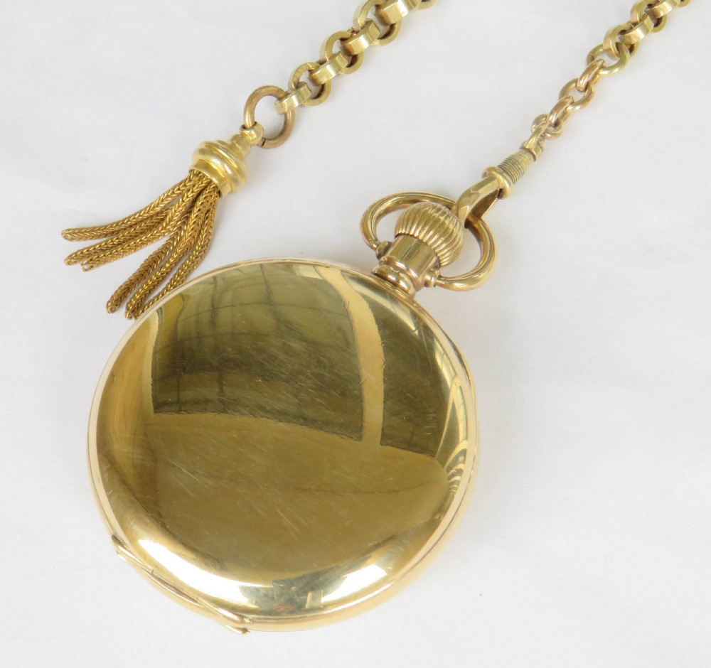 Antique Vertex pocket watch and chain View V