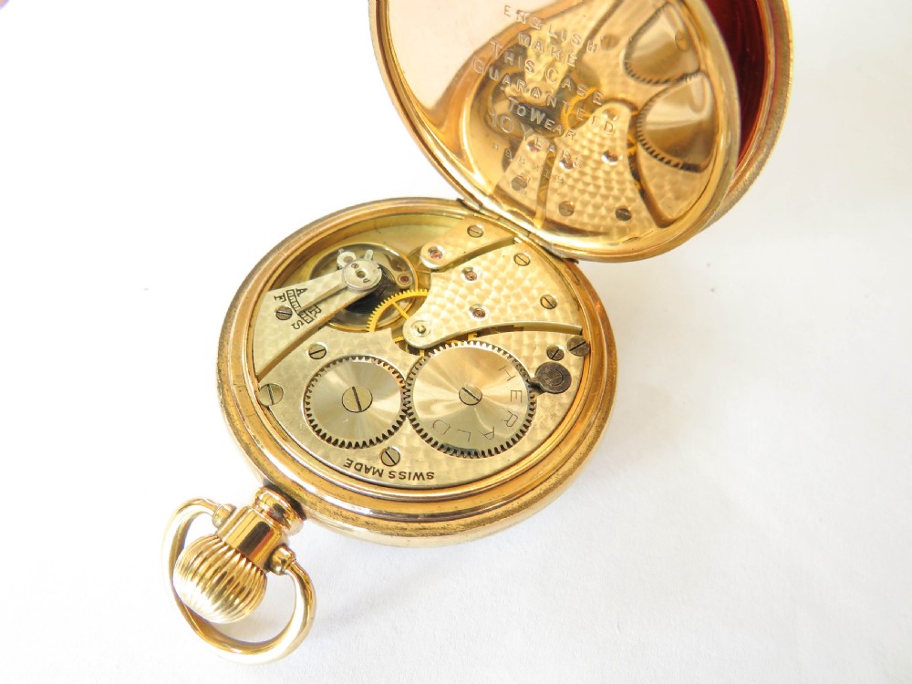 1930s Herald pocket watch and chain View VI