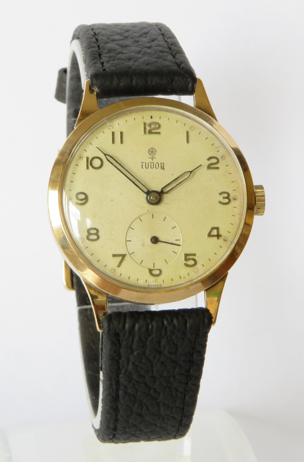 Gents 9ct gold Tudor wrist watch, 1957 View II
