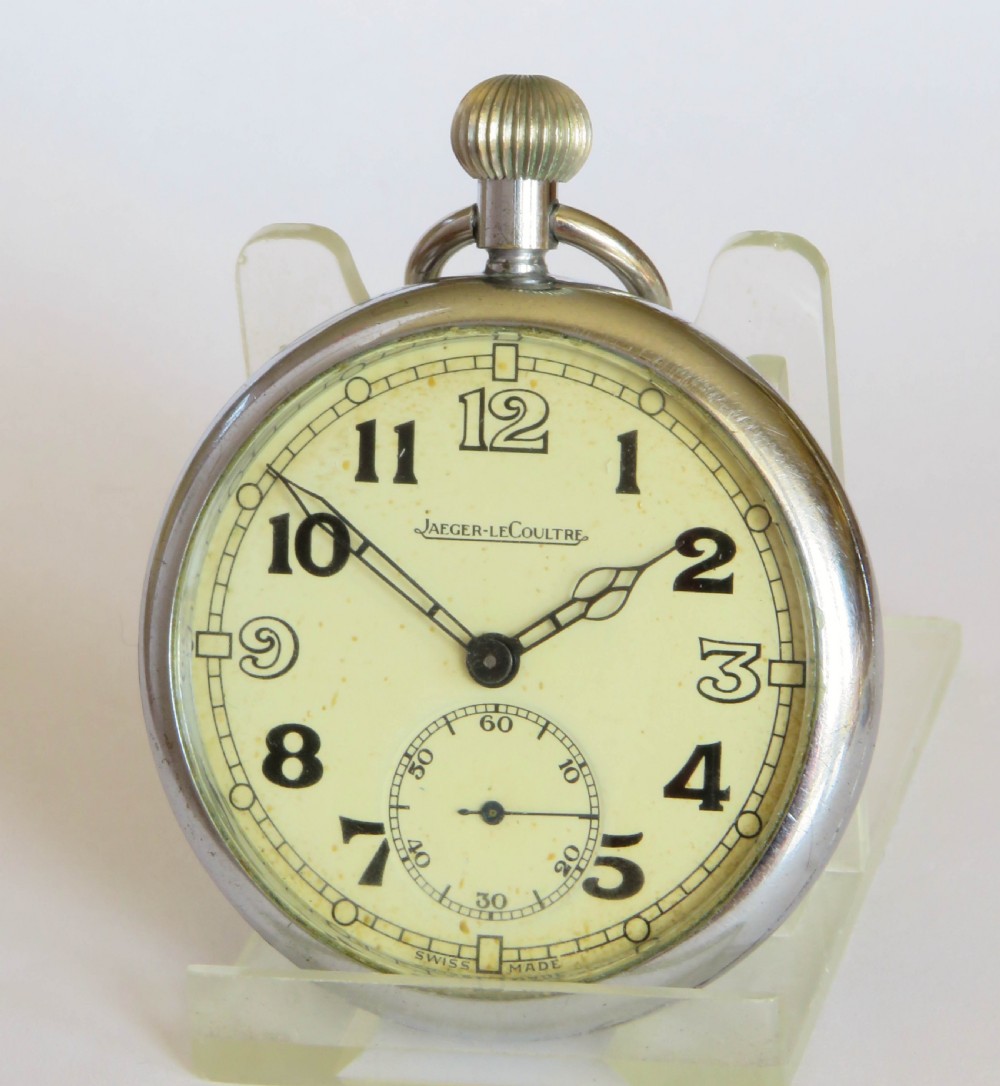 WW2 LeCoultre military Air Ministry pocket watch, 49 sqdn