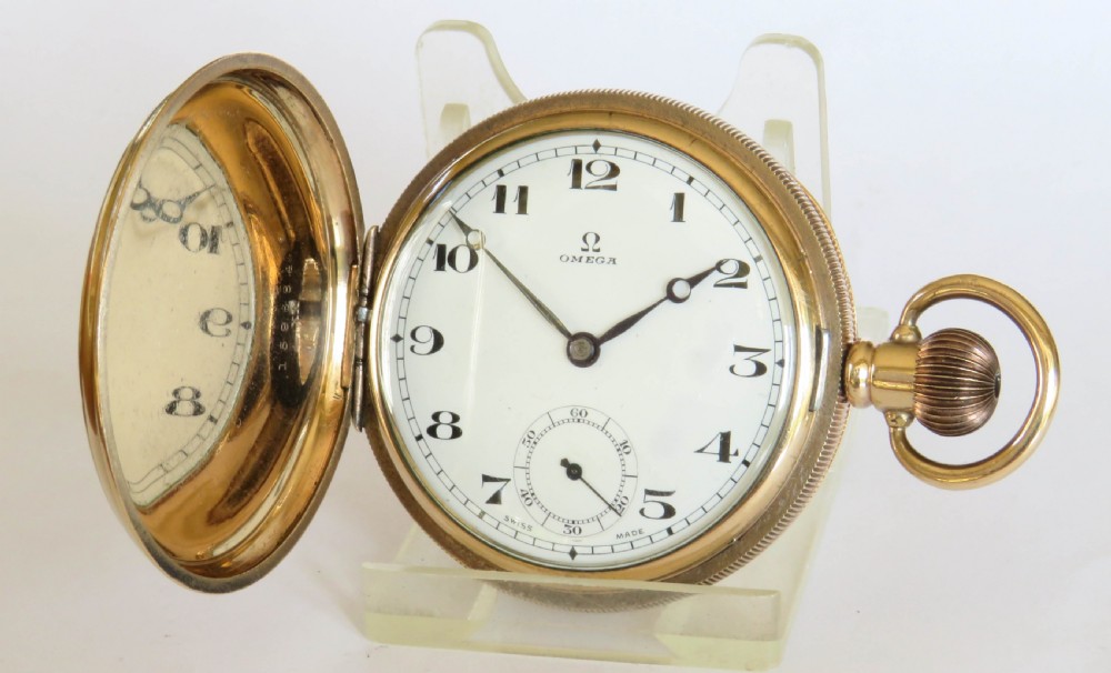 Antique Omega full hunter pocket watch, 1925