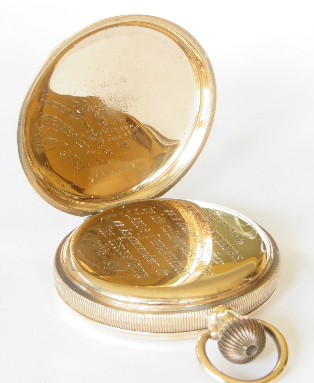 Antique Omega full hunter pocket watch, 1925 View IV